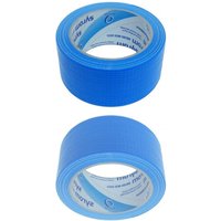 Trade Shop Traesio - Trade Shop - 50 mm x 25 m starkes blaues amerikanisches segeltuchband verschliesst reparaturpakete - von TRADE SHOP TRAESIO