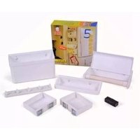 Trade Shop - 5IN1 MAGNETISCHES KOMBINATIONS-REGAL-SET, MULTIFUNKTIONALER KÜHLSCHRANKMAGNET - von TRADE SHOP TRAESIO