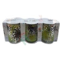 Trade Shop - 6-TEILIGES SERVICESET GLÄSER MIT BUNTEN SPRITZERN DEKORIERT - von TRADE SHOP TRAESIO