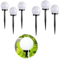 Trade Shop - 6 Solarleuchten 1 led Garten 10 cm Spike Outdoor Kugellampen TE-B0164 - Trade Shop - 6 Solarleuchten 1 led Garten 10 cm Spike Outdoor Kugellampen TE-B0164 - von TRADE SHOP TRAESIO