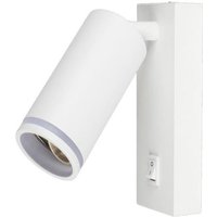 Trade Shop - Verstellbare Wandleuchte mit Ein- / Ausschalter mit Aluminium-Aluminium-Angriff MR-02 - Weiß von TRADE SHOP TRAESIO