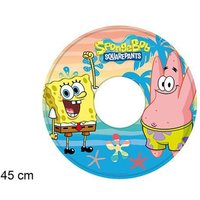 Trade Shop - Aufblasbarer Spongebob-Ring, Schwimmbecken, für Kinder, Rettungsring, 45 cm - von TRADE SHOP TRAESIO