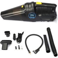 Trade Shop - AUTOSTAUBSAUGER MIT KABELLOSEM WIEDERAUFLADBAREM LUFTKOMPRESSOR 120W 12V - von TRADE SHOP TRAESIO