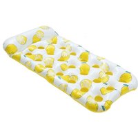 Trade Shop - Aufblasbare Schwimmmatratze mit Kopfstütze Pool Zitronen-Design 180x88cm 628530 - Trade Shop - Aufblasbare Schwimmmatratze mit Kopfstütze Pool Zitronen-Design 180x88cm 628530 - von TRADE SHOP TRAESIO