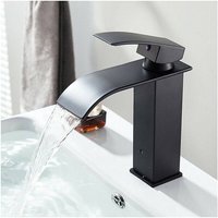 Trade Shop - Badezimmer Wasserhahn Wasserfall Mischbatterie Schwarz Messing Einhebel Modern - Trade Shop - Badezimmer Wasserhahn Wasserfall Mischbatterie Schwarz Messing Einhebel Modern - von TRADE SHOP TRAESIO