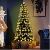 Trade Shop - BELEUCHTETER WEIHNACHTSBAUM 180 CM MIT LED-LICHTERN AUS GLASFASER WARMWEISS - von TRADE SHOP TRAESIO