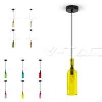 Trade Shop - BELEUCHTUNG V-TAC LED KRONLEUCHTER LAMPE FASSUNG FLASCHE HÄNGELEUCHTE E14 FARBIG - Braun Trade Shop - BELEUCHTUNG V-TAC LED KRONLEUCHTER LAMPE FASSUNG FLASCHE HÄNGELEUCHTE E14 FARBIG - Braun von TRADE SHOP TRAESIO