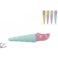 Trade Shop - BUNTER KEGELFÖRMIGER EISPORTIONIERER 19,5X4,5X4,5CM - von TRADE SHOP TRAESIO