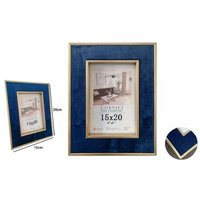 Trade Shop - CORNICE FÜR FOTO POSTER QUADRI TELE PORTAFOTO 15 X 20 CM BLUE MIT ORDER 70312 - von TRADE SHOP TRAESIO