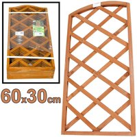Trade Shop - Dunkles Holz Zaun Spalier Panel 60 x 30 cm Klettergarten - von TRADE SHOP TRAESIO