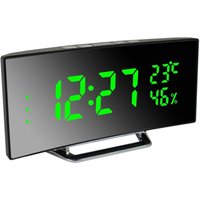 Trade Shop - Digitaler Wecker mit Datum, Thermometer, Spiegelanzeige, Tisch - Trade Shop - Digitaler Wecker mit Datum, Thermometer, Spiegelanzeige, Tisch - von TRADE SHOP TRAESIO