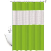 Trade Shop - DUSCHVORHANG BADEWANNE WASSERDICHT ANTI-Schimmel Grün 3D-Verbindung 180 x 200 cm 52133 - von TRADE SHOP TRAESIO
