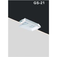 Trade Shop - EINBAUSTRAHLERHALTERUNG GIPS DOPPELT VERSTELLBAR AUSZIEHBARE LAMPENFASSUNG GU10 GS21 - von TRADE SHOP TRAESIO