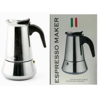 Trade Shop Traesio - Trade Shop - Espressomaschine, Kaffeekanne, Moka-Kaffeemaschine, 2 Tassen, Edelstahl - Trade Shop Traesio - Trade Shop - Espressomaschine, Kaffeekanne, Moka-Kaffeemaschine, 2 Tassen, Edelstahl - von TRADE SHOP TRAESIO