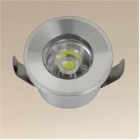 Trade Shop - 1W LED Deckeneinbaustrahler IP20 Silber Mini Spot Stufenleuchte Tageslicht 00250 - von TRADE SHOP TRAESIO