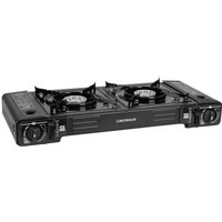 Trade Shop - FORNELLO PORTATILE A GAS BUTANO CON VALIGETTA CON DOPPIO BRUCIATORE REGOLATORE FIAMMA - von TRADE SHOP TRAESIO