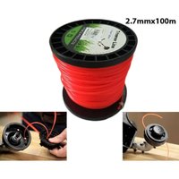 Trade Shop - FREISCHNEIDERDRAHT RUND 2,7 MM ROLLE 100MT RASENMÄHERKABEL STRANG ROT - von TRADE SHOP TRAESIO