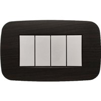 Trade Shop - FUTURA-ABDECKRAHMEN 3 4 6 MODULE WENGE-HOLZ KOMPATIBEL MIT BTICINO AXOLUTE - von TRADE SHOP TRAESIO