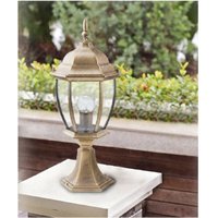 Trade Shop - GARTENLAMPE 49CM GLASLATERNE E27 AUSSENLICHT ALUMINIUM ES45 BRONZE - Trade Shop - GARTENLAMPE 49CM GLASLATERNE E27 AUSSENLICHT ALUMINIUM ES45 BRONZE - von TRADE SHOP TRAESIO