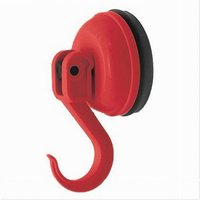 Trade Shop - HAKEN AUFHÄNGER SAUGNAPF BEFESTIGUNG ROT PVC ABS BADEZIMMER ZUBEHÖR MÖBEL 69928 - von TRADE SHOP TRAESIO