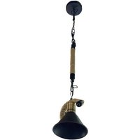 Trade Shop - HANF-KRONLEUCHTER GLOCKENSCHIRM E27 INDUSTRIELAMPE IM RETRO-STIL B24-1 - Trade Shop - HANF-KRONLEUCHTER GLOCKENSCHIRM E27 INDUSTRIELAMPE IM RETRO-STIL B24-1 - von TRADE SHOP TRAESIO