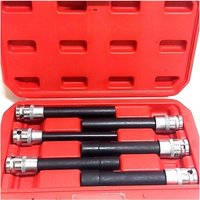 Trade Shop - INBUS-TORX-SCHLÜSSELSATZ LANG E10-E20 ZYLINDERKOPF 1/2 QUADRAT - von TRADE SHOP TRAESIO