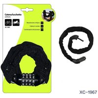 Trade Shop - KETTEN-DIEBSTAHLSCHUTZ-VORHÄNGESCHLOSS AUS STAHL UND NYLON-BESCHICHTUNG, KOMBINATION XC-1967 - Trade Shop - KETTEN-DIEBSTAHLSCHUTZ-VORHÄNGESCHLOSS AUS STAHL UND NYLON-BESCHICHTUNG, KOMBINATION XC-1967 - von TRADE SHOP TRAESIO