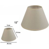 Trade Shop - PARALUM CONKILINDRO CLASSICO RICAMBIO FÜR LAMPADA UND APPLIQUE IN TESSUTUTUTUT - -12"-Beige von TRADE SHOP TRAESIO