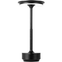 Trade Shop - Moderne 3W-Lume-Tischlampe wiederaufladbare Berührung dimmbare Technologie CCT D38-3C - Schwarz Trade Shop - Moderne 3W-Lume-Tischlampe wiederaufladbare Berührung dimmbare Technologie CCT D38-3C - Schwarz von TRADE SHOP TRAESIO