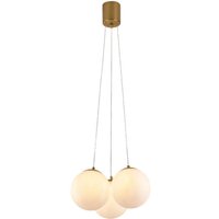 Trade Shop - LAMPADARIO A SOSPENSIONE BRONZO LAMPADA MINIMAL DA SOFFITTO CON 3 SFERE ATTACCO G9 LP-84-3 - Trade Shop - LAMPADARIO A SOSPENSIONE BRONZO LAMPADA MINIMAL DA SOFFITTO CON 3 SFERE ATTACCO G9 LP-84-3 - von TRADE SHOP TRAESIO