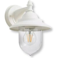 Trade Shop - Retro-Stil Wandlaterne Wandlampe für Gartenfassaden E27 IP44 524WA-B247 - Weiß Trade Shop - Retro-Stil Wandlaterne Wandlampe für Gartenfassaden E27 IP44 524WA-B247 - Weiß von TRADE SHOP TRAESIO