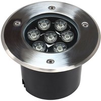 Trade Shop - LED Stufenleuchte Strahler Begehbar Außen IP68 7W Warm Kalt Licht - von TRADE SHOP TRAESIO