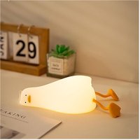 Trade Shop - LIEGENDES ENTENFORM-NACHTLICHT AUS SILIKON, USB-AUFLADBARE LED-TOUCH-LAMPE - Trade Shop - LIEGENDES ENTENFORM-NACHTLICHT AUS SILIKON, USB-AUFLADBARE LED-TOUCH-LAMPE - von TRADE SHOP TRAESIO