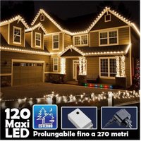Trade Shop - LUMINOUS NATALIZIA 120LED HAUPT MIT FLASH 9MT AUSSEN PROLUNGABLE - von TRADE SHOP TRAESIO
