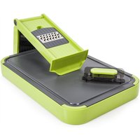 Trade Shop - MANDOLINA TAGLIERE 6 IN 1 CON LAME ULTRA RESISTENTI DESIGN COMPATTO VERDE GRIGIO CUCINA - Trade Shop - MANDOLINA TAGLIERE 6 IN 1 CON LAME ULTRA RESISTENTI DESIGN COMPATTO VERDE GRIGIO CUCINA - von TRADE SHOP TRAESIO