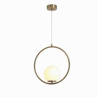 Trade Shop - MINIMALISTISCHE PENDELLEUCHTE METALL BRONZE MIT KUGEL GLAS G9 A97 - Trade Shop - MINIMALISTISCHE PENDELLEUCHTE METALL BRONZE MIT KUGEL GLAS G9 A97 - von TRADE SHOP TRAESIO