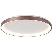 Trade Shop - MODERNE RUNDE LED DECKENLEUCHTE CCT 60 W 3000K 4000K DECKENLEUCHTE WANDLEUCHTE 80 CM - Braun von TRADE SHOP TRAESIO