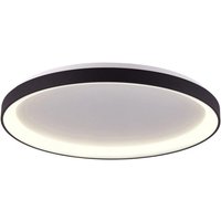 Trade Shop - MODERNE RUNDE LED DECKENLEUCHTE CCT 60 W 3000K 4000K DECKENLEUCHTE WANDLEUCHTE 80 CM - Schwarz von TRADE SHOP TRAESIO