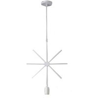 Trade Shop - MODERNE STERN-HÄNGELAMPE FÜR E27-GLÜHBIRNENFASSUNG B35-X - Weiß von TRADE SHOP TRAESIO