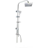 Trade Shop - Moderne Duschsäule für Badezimmer, verschiebbar, quadratisch, Duschkopf, Seifenschale, 98 cm, 59395 - Trade Shop - Moderne Duschsäule für Badezimmer, verschiebbar, quadratisch, Duschkopf, Seifenschale, 98 cm, 59395 - von TRADE SHOP TRAESIO