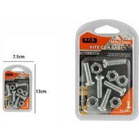 Trade Shop - 5er-Pack Schrauben Schraube mit Muttern M8 x 25 mm Heimwerkerzubehör Kleinteile - Trade Shop - 5er-Pack Schrauben Schraube mit Muttern M8 x 25 mm Heimwerkerzubehör Kleinteile - von TRADE SHOP TRAESIO