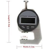 Trade Shop - SPESSIMETRO MICROMETRO DIGITALE PALMER ALTA PRECISION 0-12,7 mm X 0,01 mm - von TRADE SHOP TRAESIO