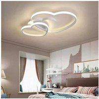 Trade Shop - PLAFONIERA LAMPADA LED DESIGN DOPPIO CUORE BIANCO 25W 3 COLORI DI LUCE CCT PN-05B3C - von TRADE SHOP TRAESIO