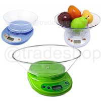 Trade Shop - PRÄZISE ELEKTRONISCHE DIGITALE KÜCHENWAAGE WIEGT VON 1 G BIS 5 KG TARA - von TRADE SHOP TRAESIO