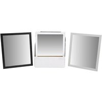 Trade Shop - RECHTECKIGER SPIEGEL MIT PVC-VERZIERTEM RAHMEN 50 X 60 CM 219110 - Trade Shop - RECHTECKIGER SPIEGEL MIT PVC-VERZIERTEM RAHMEN 50 X 60 CM 219110 - von TRADE SHOP TRAESIO