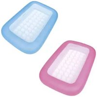 Trade Shop - AQUABABE RECHTECKIGER POOL MIT AUFBLASBAREM BODEN 165X104X25 CM 2 FARBEN 51115 - von TRADE SHOP TRAESIO