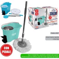 Trade Shop - ROTIERENDER ROTO-MOP MIKROFASER-ROTATIONSMOP MIT FILTER-WRINGEIMER - von TRADE SHOP TRAESIO