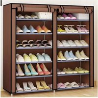 Trade Shop - Schuhgestell in Stahl selbsttragende Fach Wasserdichte Regale Wasserdichte Schrank - von TRADE SHOP TRAESIO