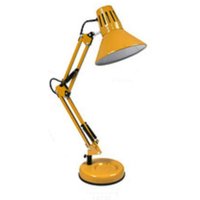 Trade Shop - SCHREIBTISCHLAMPE MIT GELENKARM, E27-ANSCHLUSS, TISCHLEUCHTE FÜR DAS BÜRO - Gelb von TRADE SHOP TRAESIO