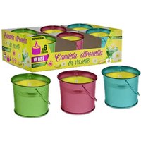 Trade Shop - SET 6PZ CANDELA PROFUMATA ALLA CITRONELLA IN METALLO REPELLENTE ZANZARE ESTERNO 032626 - von TRADE SHOP TRAESIO